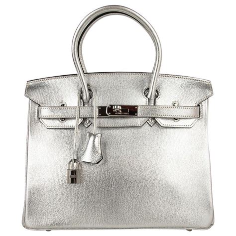 silver hermes bag